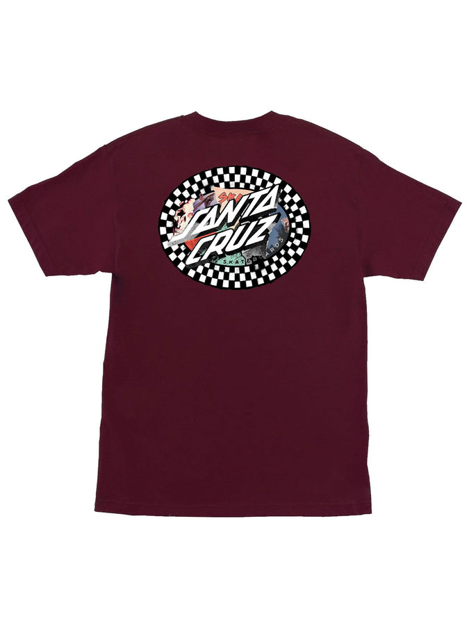 Santa Cruz Collage Oval Dot T-Shirt Spring 2026 | MAROON