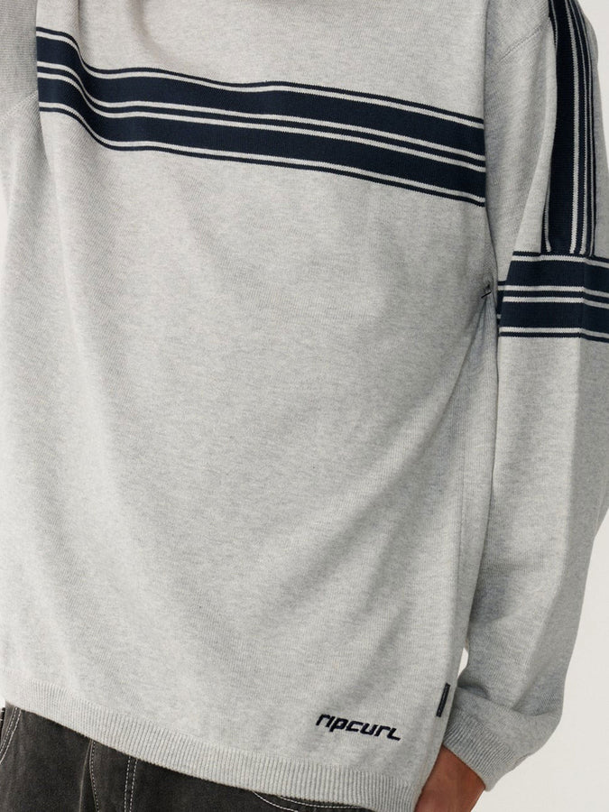 Rip Curl Archive Twu Stripe Crewneck Sweatshirt Fall 2026 | GREY MARLE (0085)