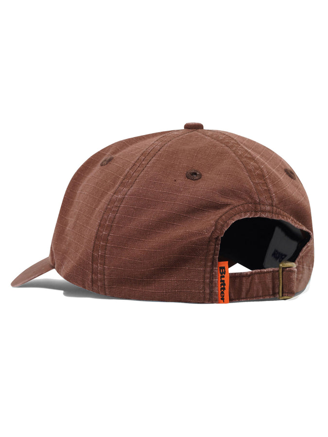 Butter Goods Rounded Logo Strapback Hat | WASHED BROWN