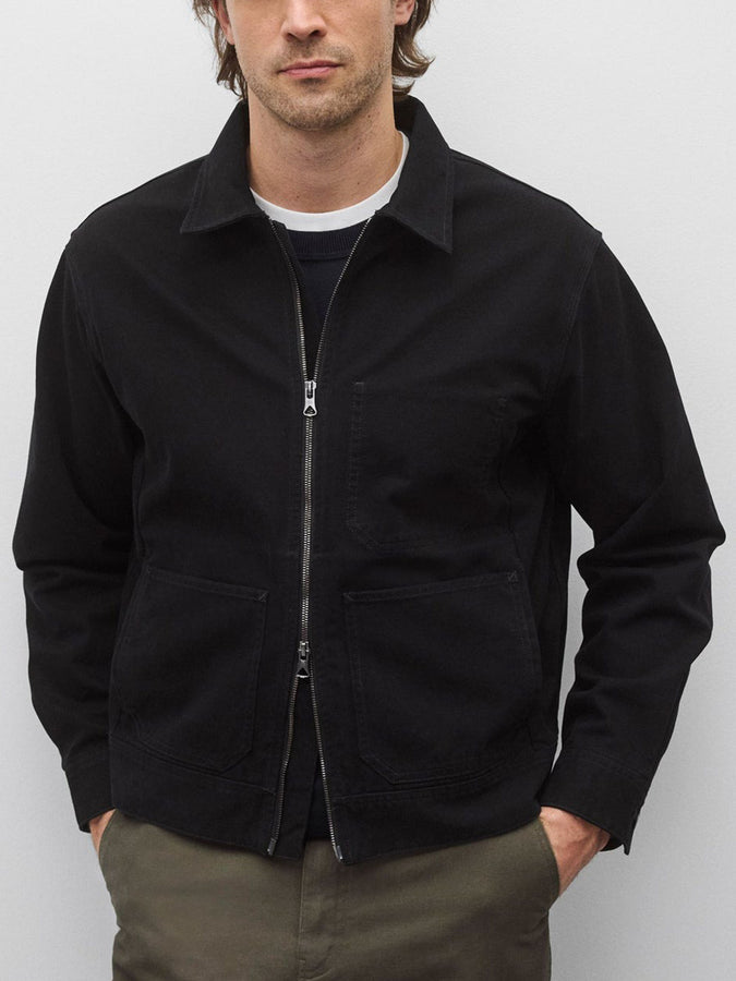 Reigning Champ Cotton Canvas Grounds Jacket | BLACK