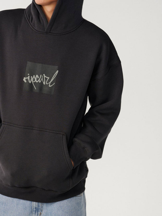 Rip Curl Rip Script Icon Hoodie Fall 2026 | WASHED BLACK (8264)