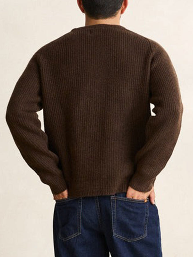 Rhythm Vintage Waffle Sweater Fall 2026 | CHOCOLATE