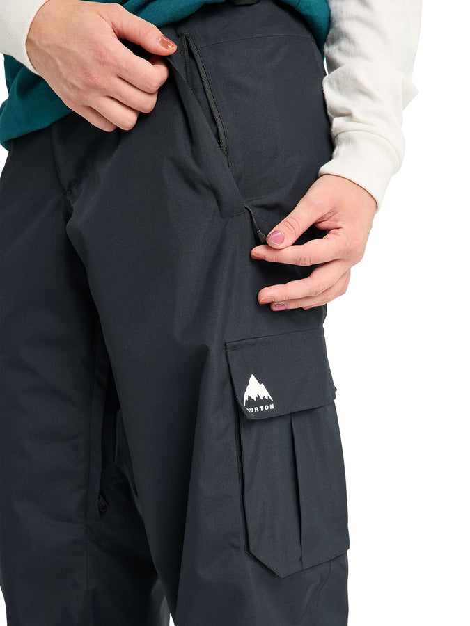 Burton Reserve 2L Baggy Pant 2027 – Women's Shell Bib | TRUE BLACK (A04)