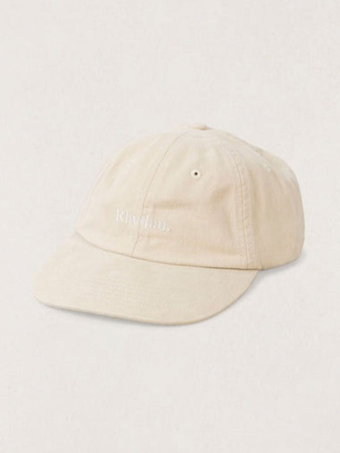 Rhythm Essential Brushed Twill 6 Panel Strapback Hat | STONE