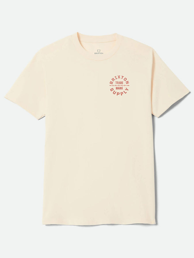 Brixton Oath V T-Shirt Fall 2026 | CREAM/BRICK RED