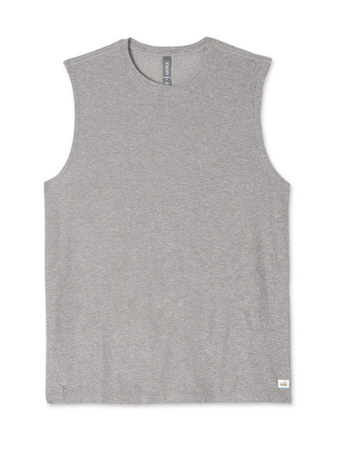 Vuori Strato Muscle Tank Top Summer 2026 | HEATHER GREY (HTG)