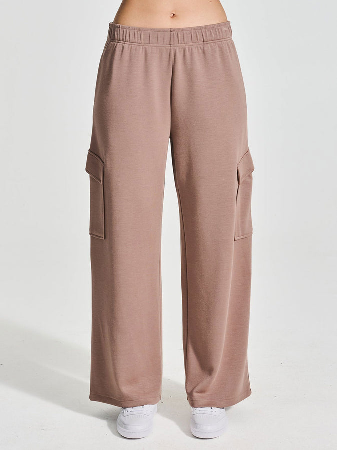 Everyday Sunday Lounge Cargo Wide Pants Fall 2026 | COCOA TAUPE