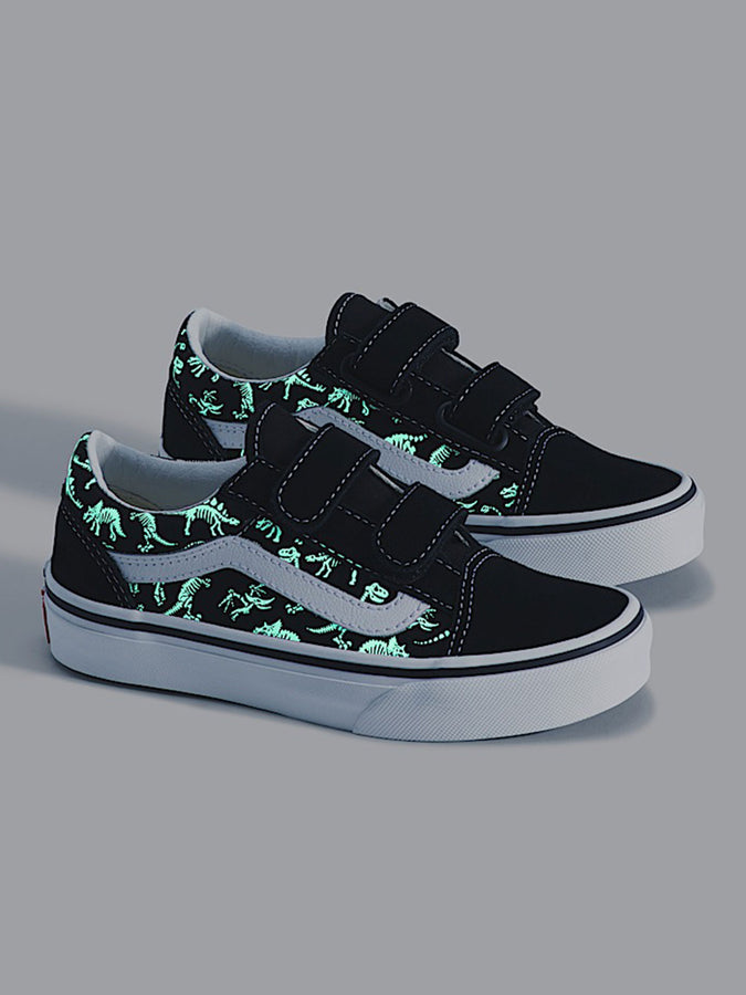 Vans Old Skool V Dinobones Glow Black Shoes Fall 2026 | GLOW BLACK (CJK)