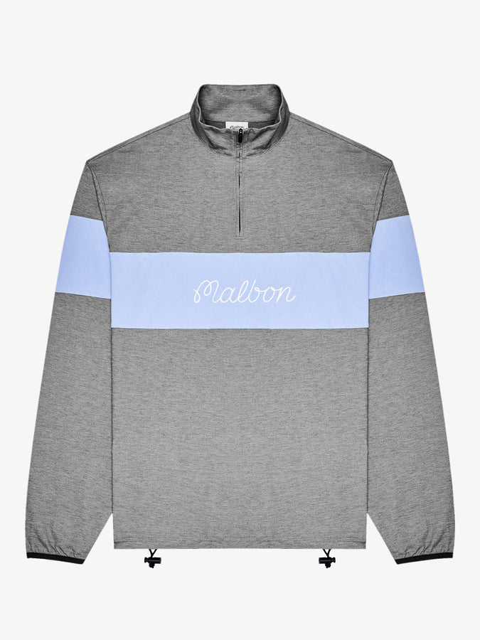 Malbon Horizon 1/4 Zip Pullover Fall 2026 | BLACK CHAMBRAY