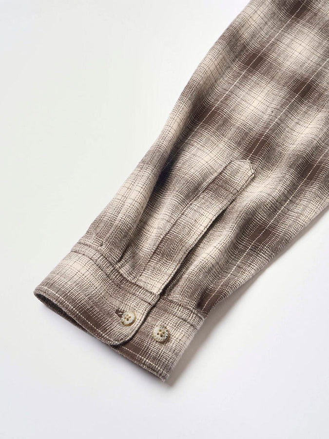 Gramicci Piled Flannel Long Sleeve Buttondown Shirt Fall 2026 | SLATE