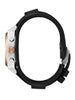 Nixon Time Teller Chrono Leather Silver/Rose Gold/Black Watch