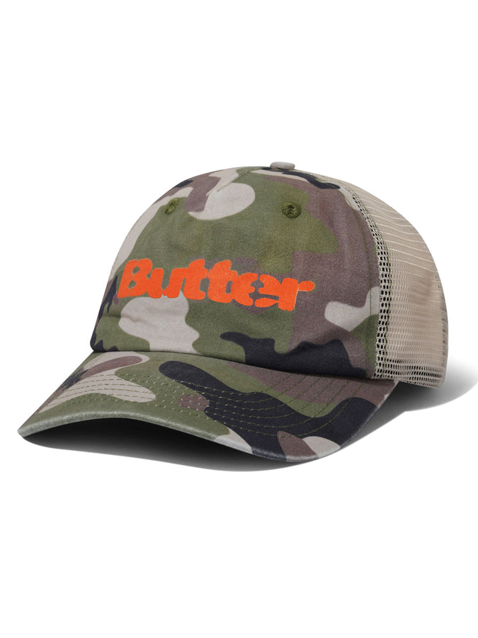 Butter Goods Stencil Trucker Hat | CAMO