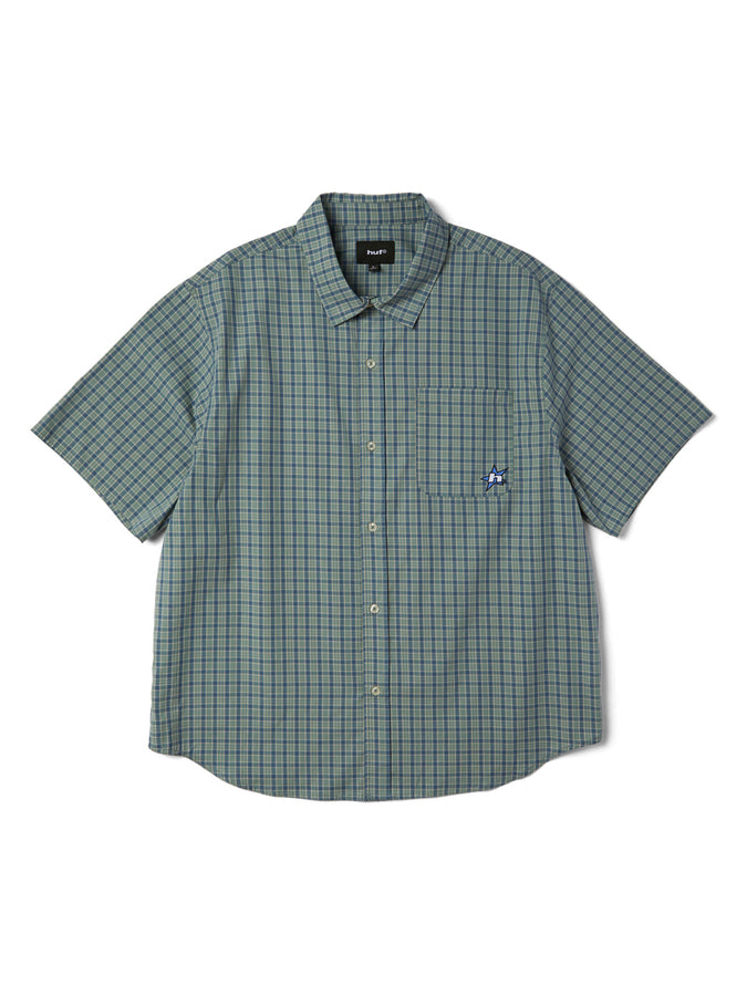 Huf H Star Plaid Short Sleeve Buttondown Shirt Spring 2026 | MARINE