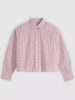 Levis Cropped Harlie Almeta Plaid Powder Pink Long Sleeve Buttondown Shirt Fall 2026