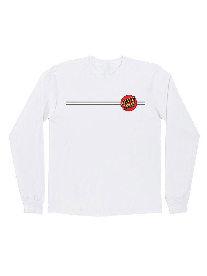 Santa Cruz Classic Dot Long Sleeve T-Shirt Fall 2026 | WHITE