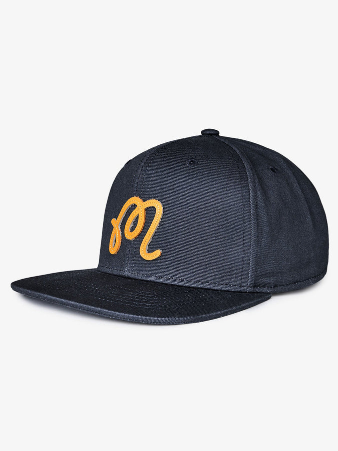 Malbon Script Snapback Hat | BLUEBERRY