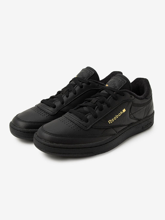 Reebok Club C 85 Black/Almost Black/Gold Shoes Fall 2026 | BLACK/ALMOST BLACK/GOLD
