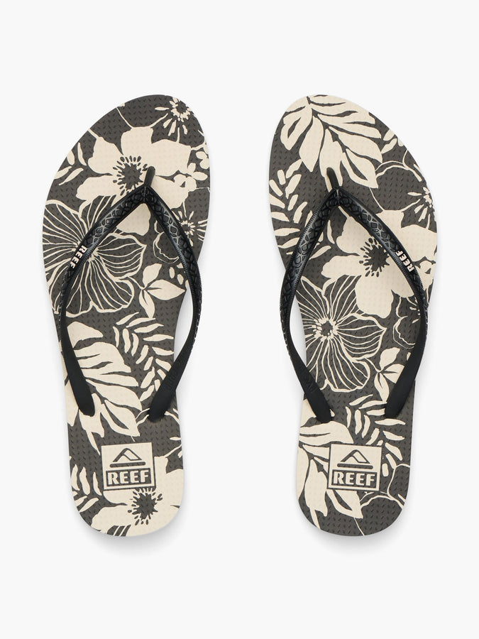 Reef Seaside Prints Black Floral Sandals Summer 2026 | BLACK FLORAL