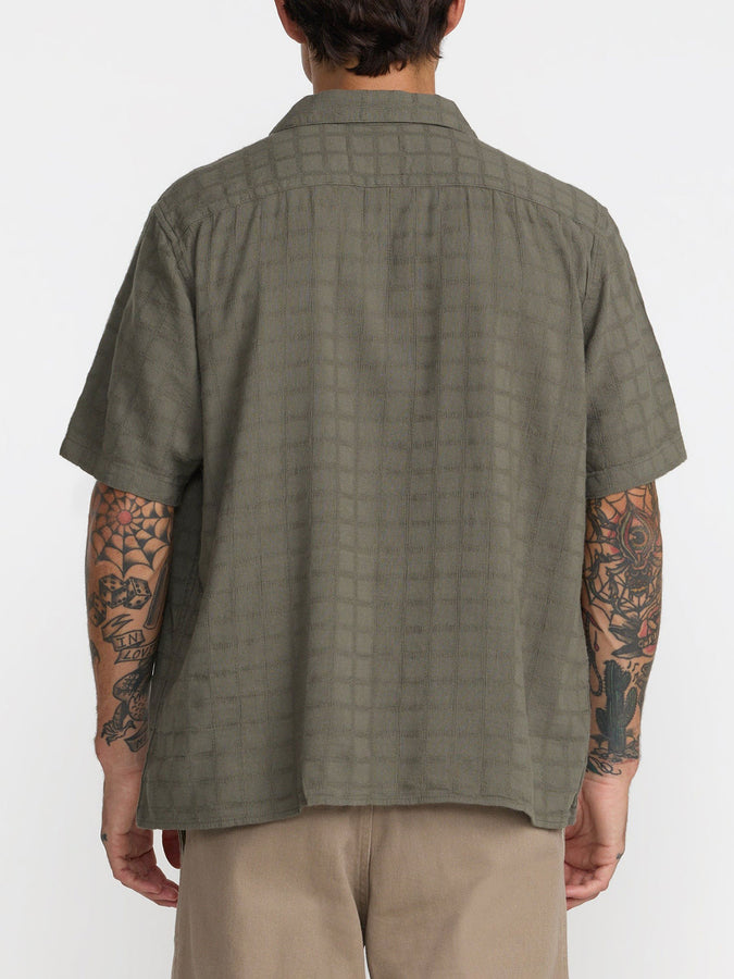 Rvca Vacancy Short Sleeve Buttondown Shirt Fall 2026 | SAGE LEAF (SLE)