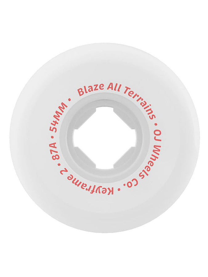 OJ's Keyframe 2 54mm Skateboard Wheels | WHITE