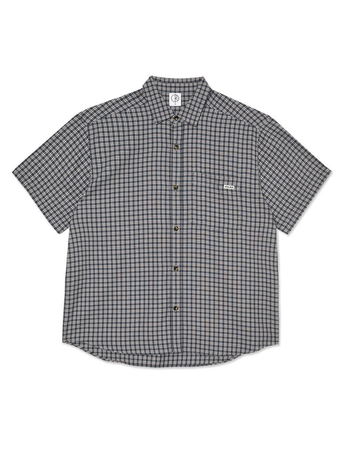 Polar Skate Co Mitchell Short Sleeve Buttondown Shirt Spring 2026 | PETROL/BORDEAUX