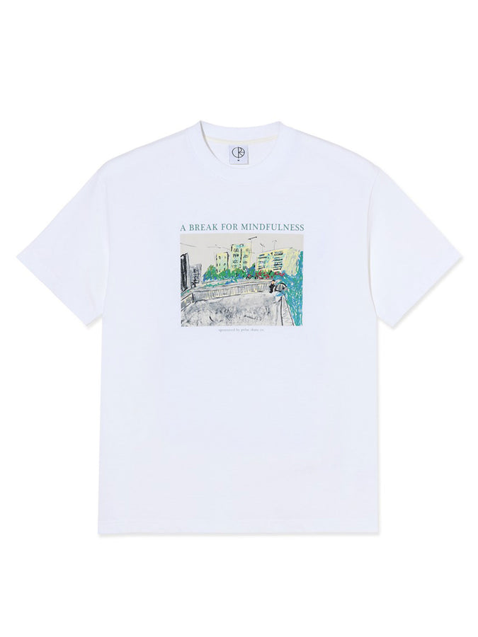 Polar Skate Co MIndfulness T-Shirt Spring 2026 | WHITE