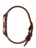 Nixon Porter Leather Chocolate/Dark Roast/Brown Watch
