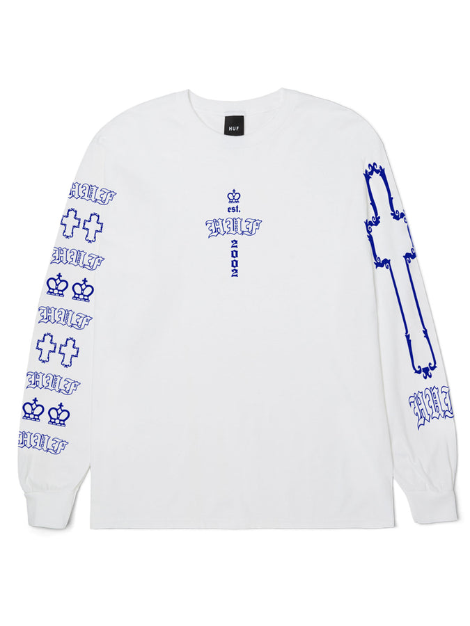Huf Hard Luxe Long Sleeve T-Shirt Fall 2026 | WHITE