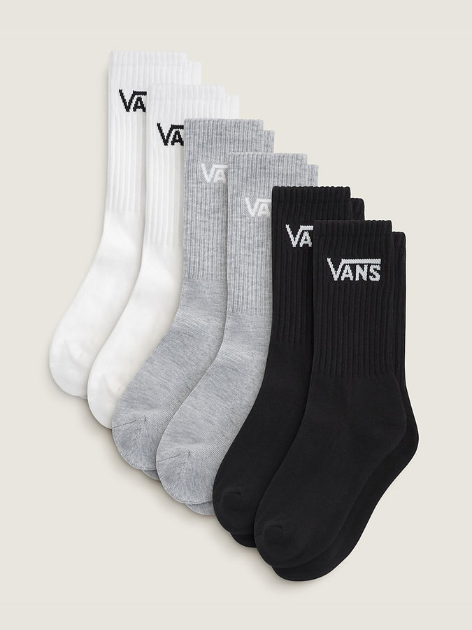Vans Classic 6 Pack Socks | WHITE/BLACK/HEATHER GREY (CNC)