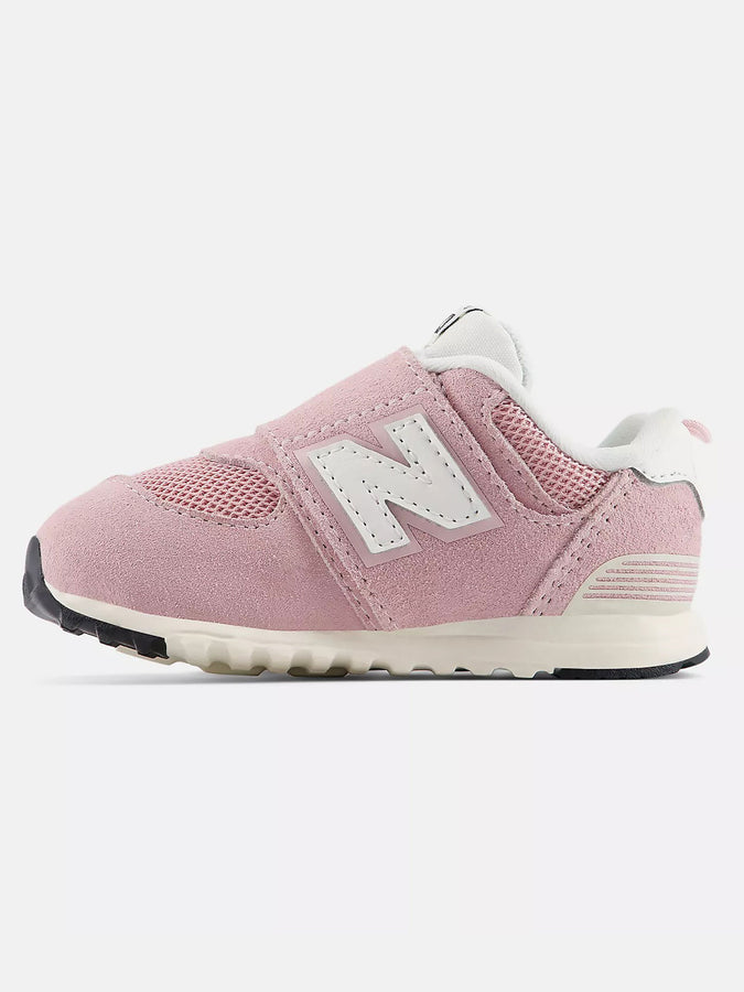New Balance 574 NEW-B Hook & Loop Pink Chalk/Sea Salt Shoes Fall 2026 | PINK CHALK/SEA SALT