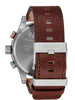 Nixon 51-30 Chrono Leather Silver/Rosewood/Chocolate Watch