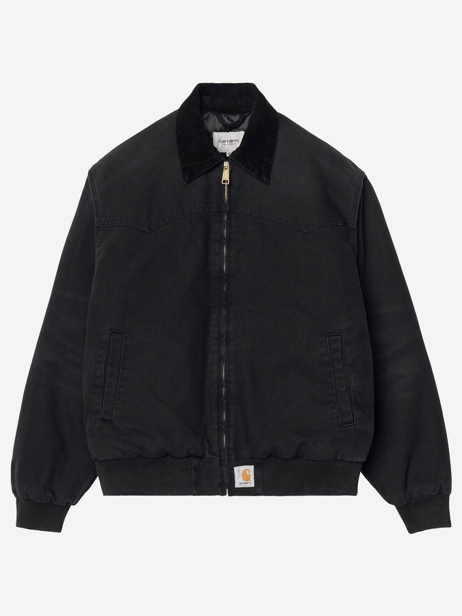 Carhartt WIP OG Santa Fe Jacket Fall 2026 | BLACK/BLACK STONE CNV (00E4O)