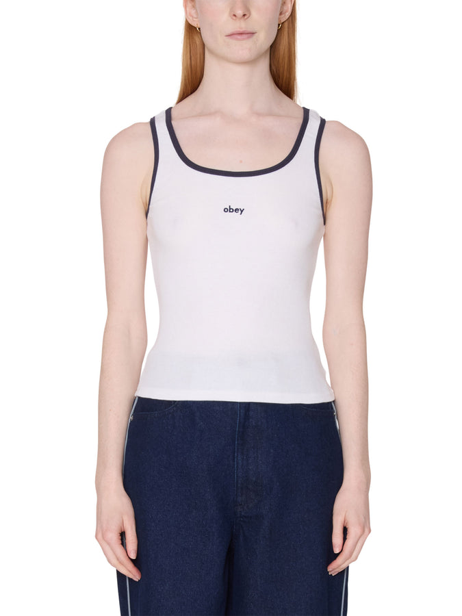 Obey Loren Rib Tank Top Summer 2026 | WHITE (WHT)