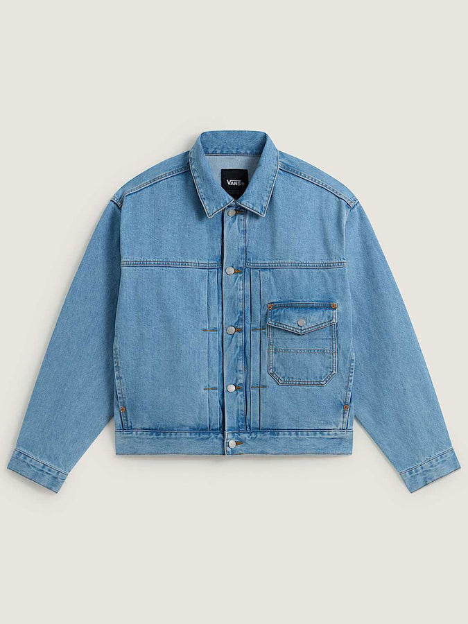Vans Check 5 Denim Trucker Jacket Fall 2026 | LIGHT STONEWASH (TTJ)