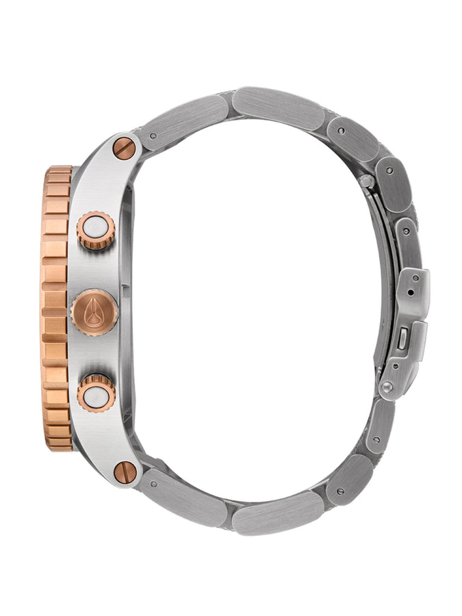 Nixon 51-30 Chrono Silver/Gold Pink/Black Watch | SILVER/ROSE GOLD/BLACK (5383)