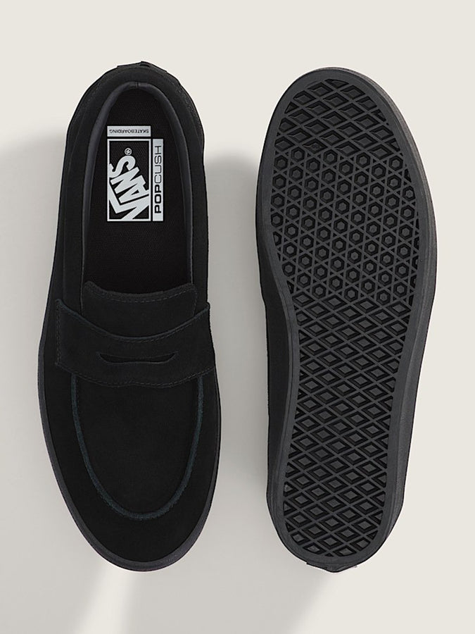 Vans Skate Loafer Suede Black/Black Shoes Fall 2026 | SUEDE BLACK/BLACK (BKA)