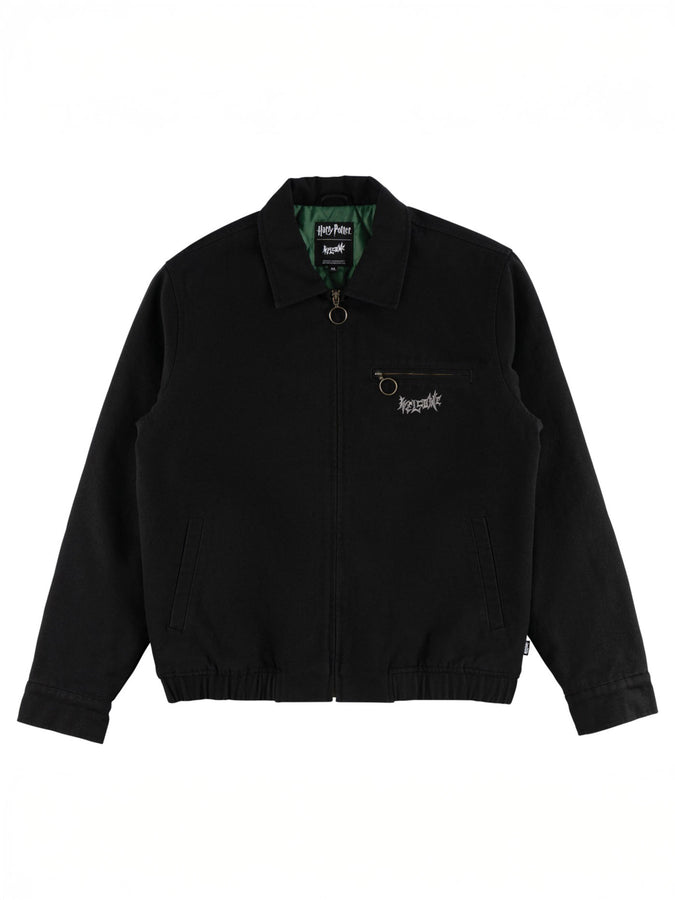 Welcome x Harry Potter Morsmordre Canvas Harrington Jacket Holiday 2025 | BLACK