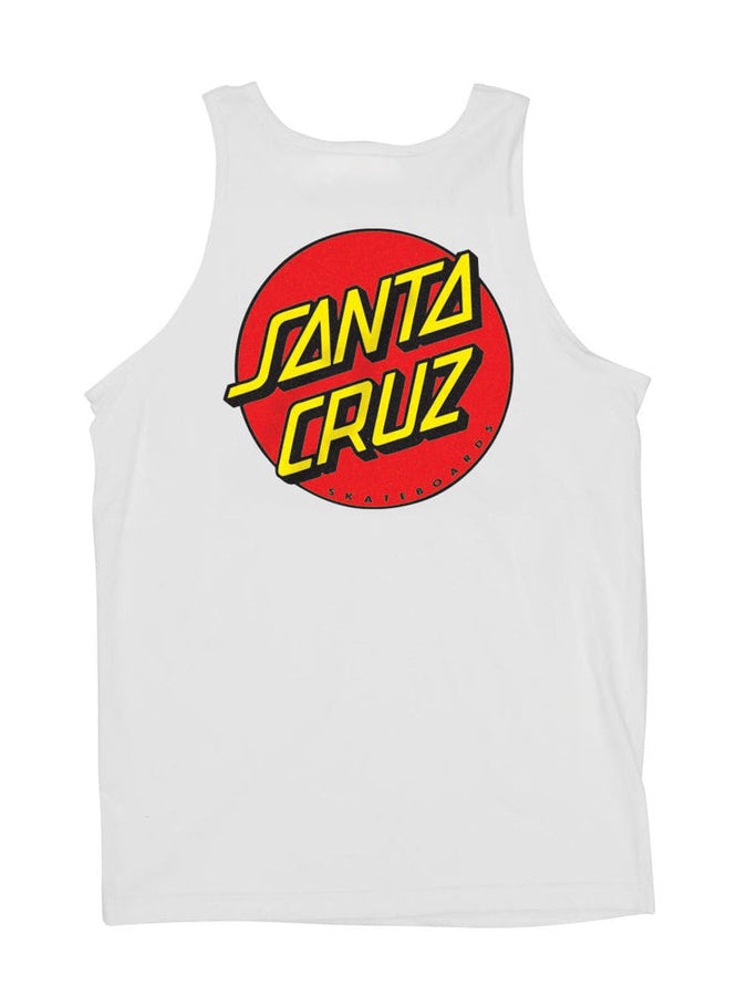 Santa Cruz Classic Dot Tank Top Summer 2026 | WHITE