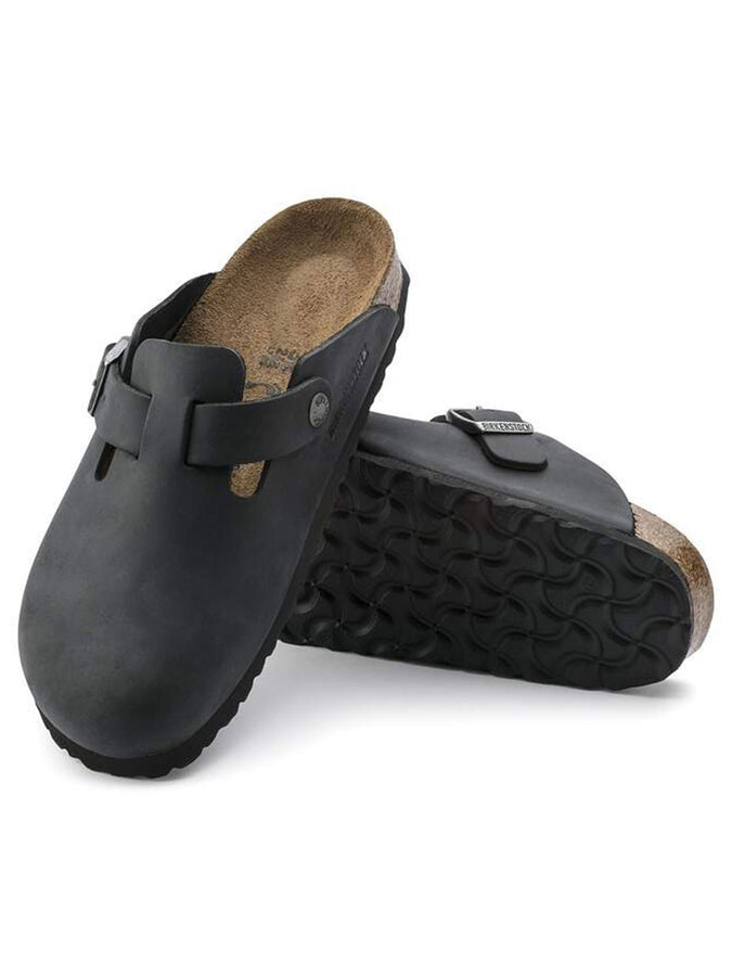 Birkenstock Boston Oiled Leather R Black Shoes Fall 2026 | BLACK