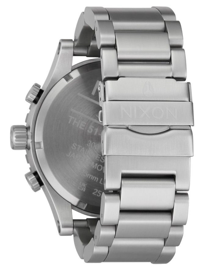 Nixon 51-30 Chrono Silver/White Lume Watch | SILVER/WHITE LUME (5371)