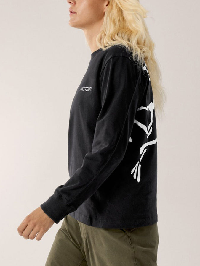 Arcteryx Kragg Cotton Bird Long Sleeve T-Shirt Fall 2025 | BLACK/WHITE