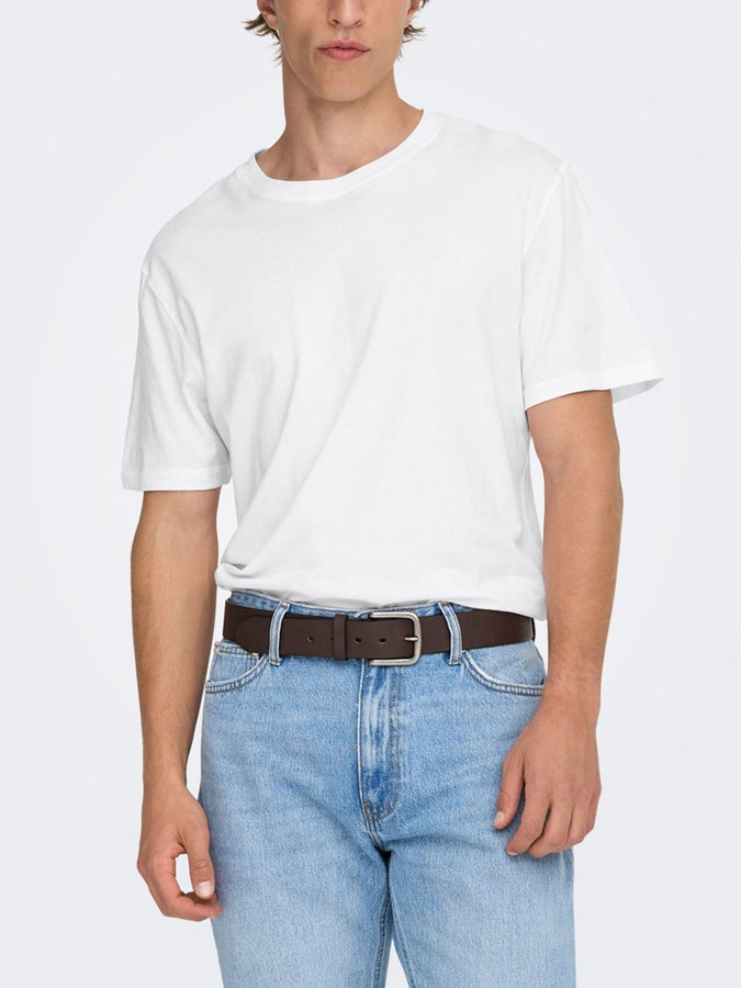 Only & Sons Fred Life T-Shirt Fall 2026 | WHITE