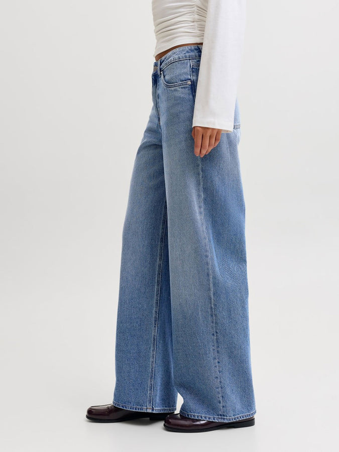 JJXX Tokyo Wide Hw R354 Jeans Fall 2026 | MEDIUM BLUE DENIM