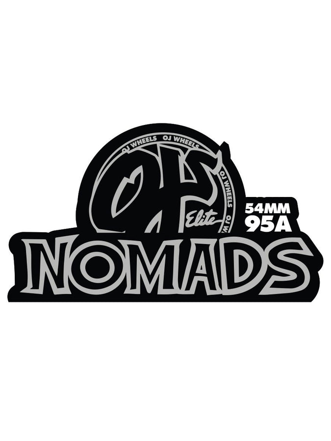 Oj's Elite Nomads 54mm Skateboard Wheels | WHITE