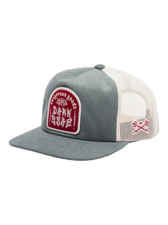 Dark Seas Metal Trucker Hat | GREEN/WHITE