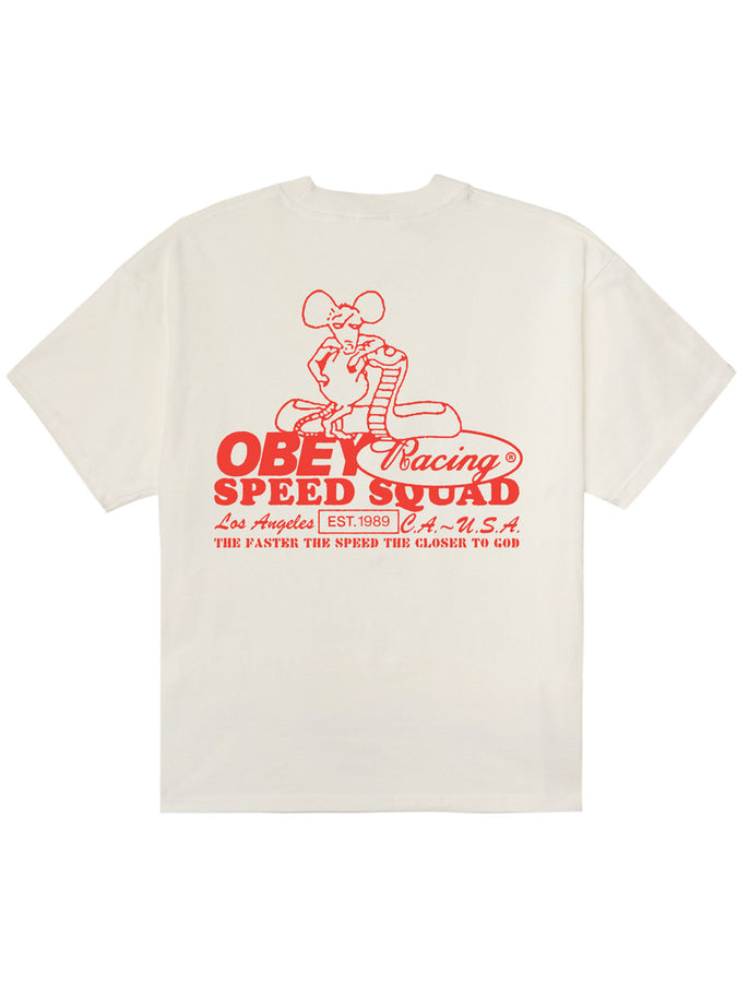 Obey Speed Squad Heavyweight T-Shirt Summer 2026 | VINTAGE WHITE (VWH)