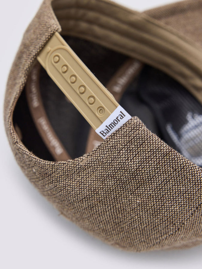 Balmoral Old English Snapback Hat | BROWN