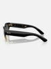Ray Ban x Asap Rockey Mega Clubmaster Black On Gold /Dark Grey Sunglasses