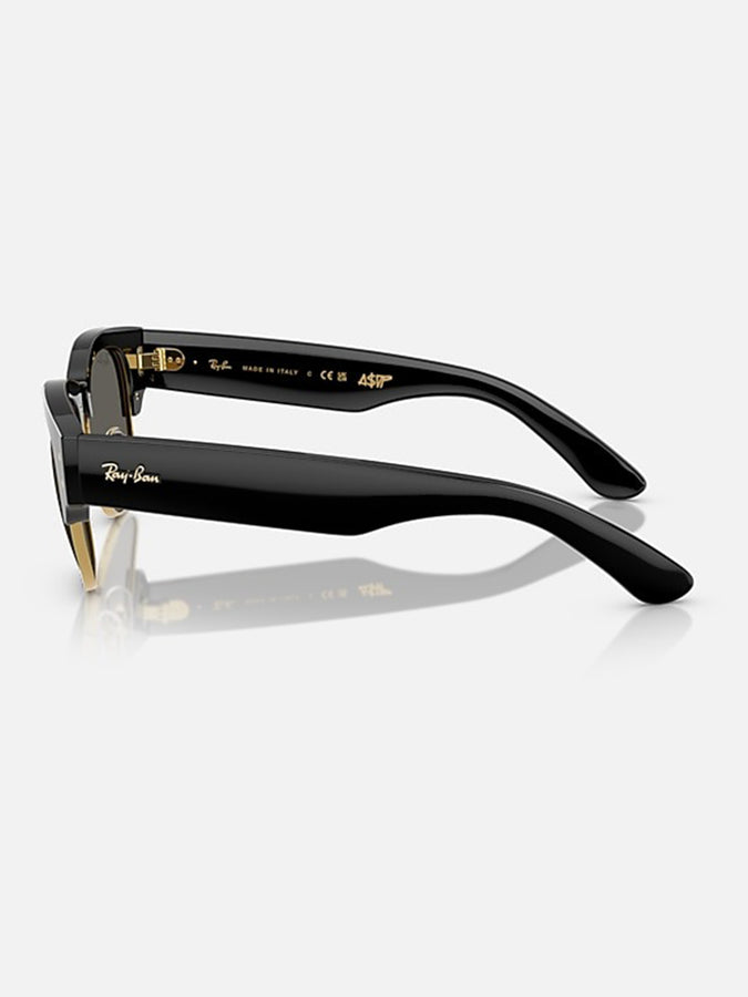 Ray Ban x Asap Rockey Mega Clubmaster Black On Gold /Dark Grey Sunglasses | BLACK ON GOLD/DARK GREY