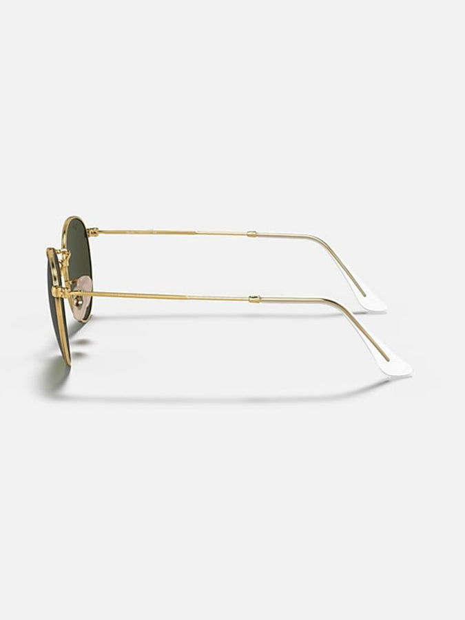 Ray Ban Round Metal Arista Gold/G-15 Green Sunglasses | ARISTA GOLD/G-15 GREEN